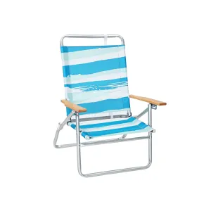 Rootz Beach Chair - Strandstuhl - Camping Chair - Adjustable Comfort - 64cm x 53cm x 87cm