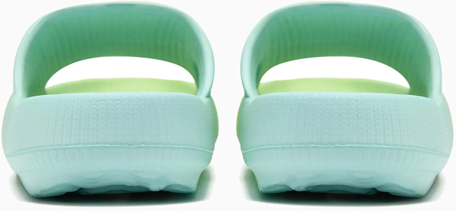 rosyclo Cloud Slides for Kids, Toddler Pillow Slippers Shower Bathroom Non-Slip Open Toe Super Soft Comfy Thick Sole Cozy Boys Girls Home House Cloud Cushion Slide Sandals for Indoor Outdoor Shoes