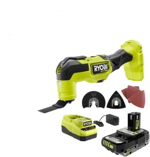 RYOBI ONE  HP 18V Brushless Cordless Multi-Tool Kit with 2.0 Ah HIGH PERFORMANCE Battery and Charger