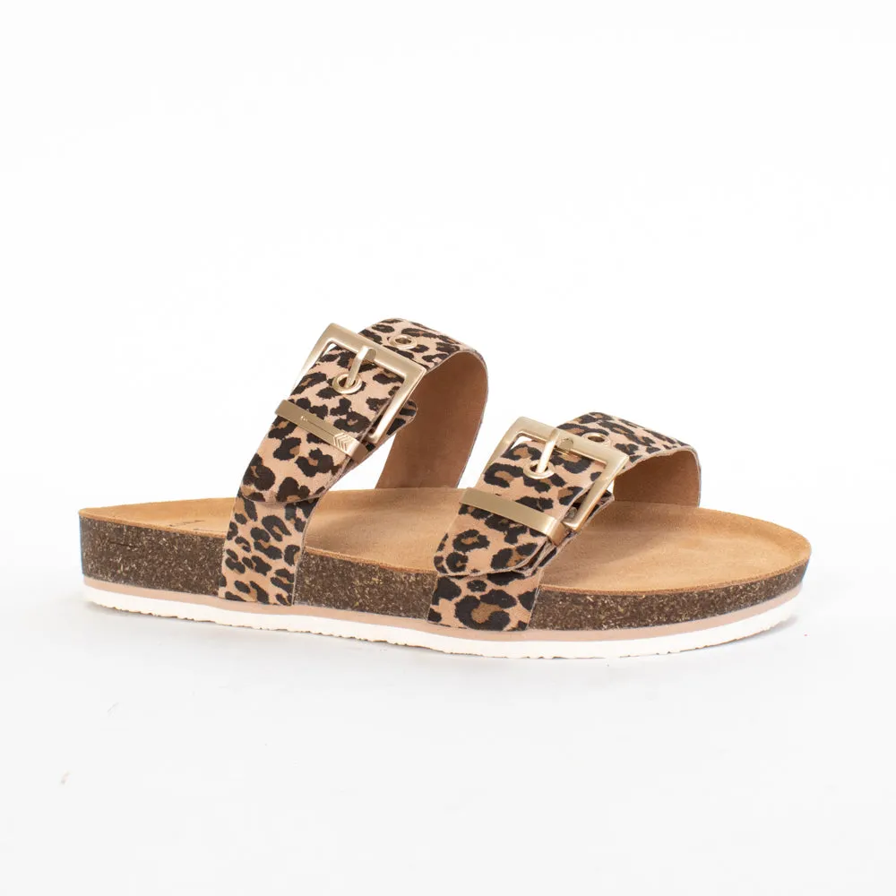 Sandy III Camel Leopard Print