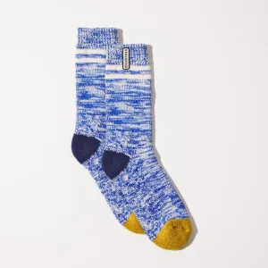 Sealskinz Thwaite Bamboo Mid Length Twisted Sock Blue/Yellow/Cream Unisex SOCK