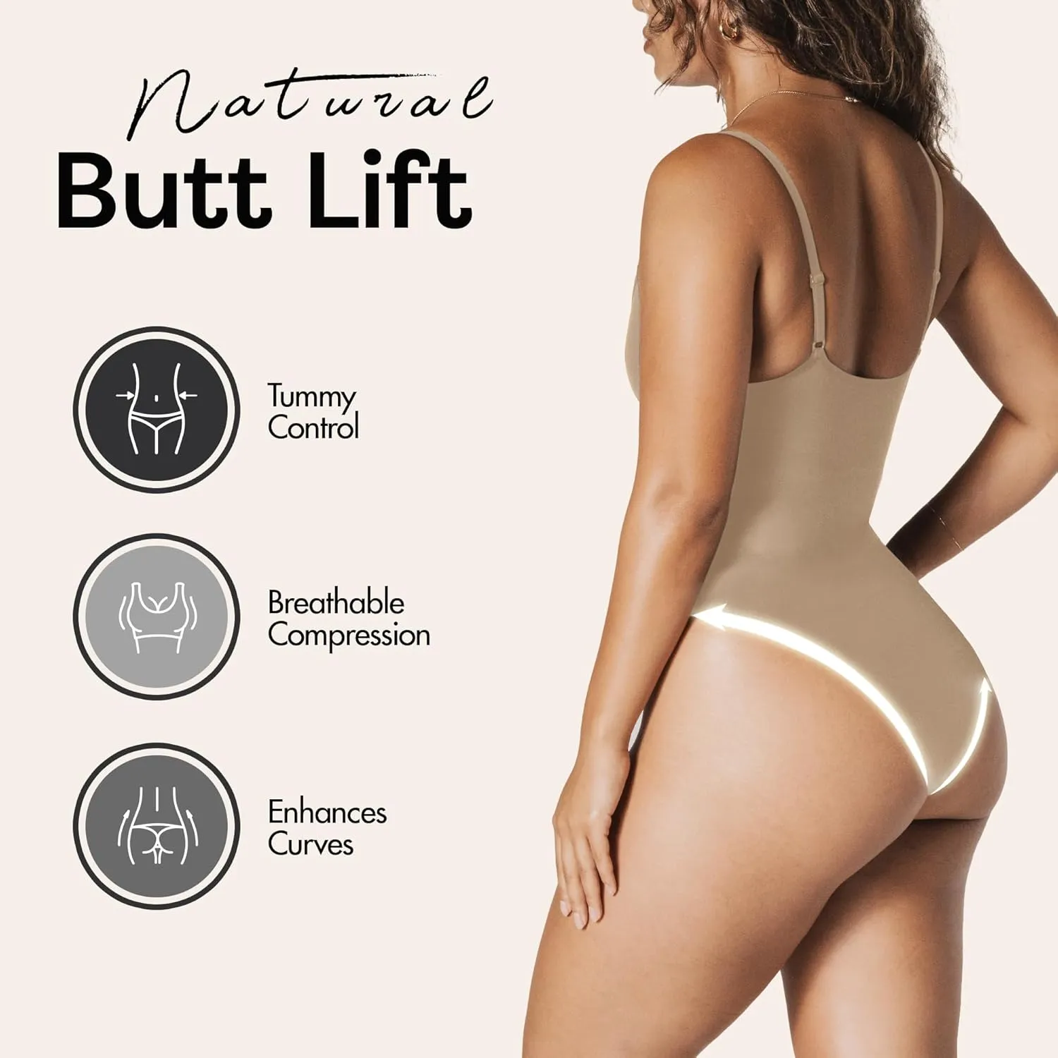 Shapewear Tummy Control Bodysuit Thong or Brief: Sculpting Shaper Tank Top Bodysuits & Snatched Waist Body Suit