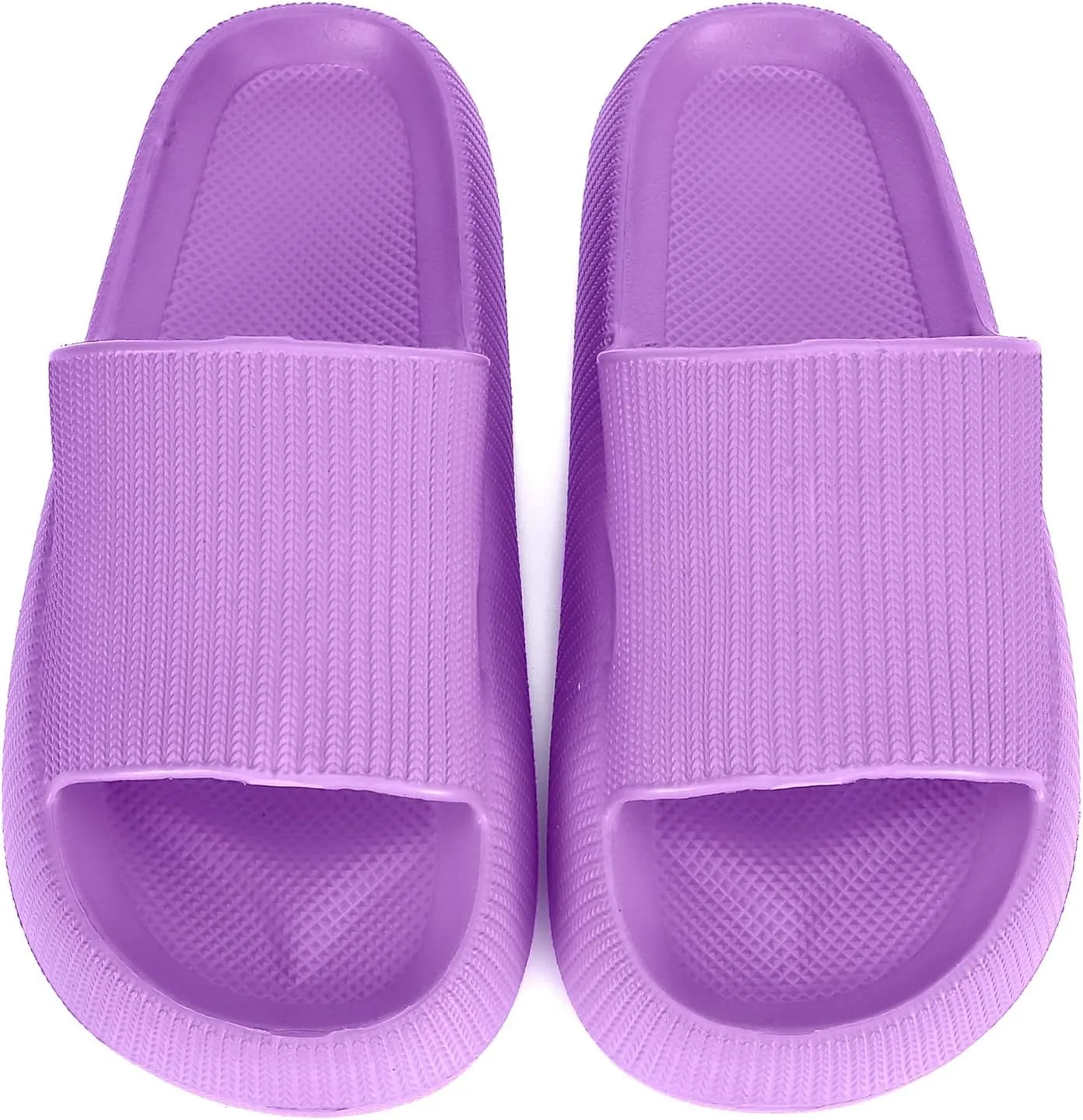 Sharllen Cloud Slides for Boys & Girls - Non-Slip House Slippers for Kids - Beach Slide Sandals in Black, White & Beige