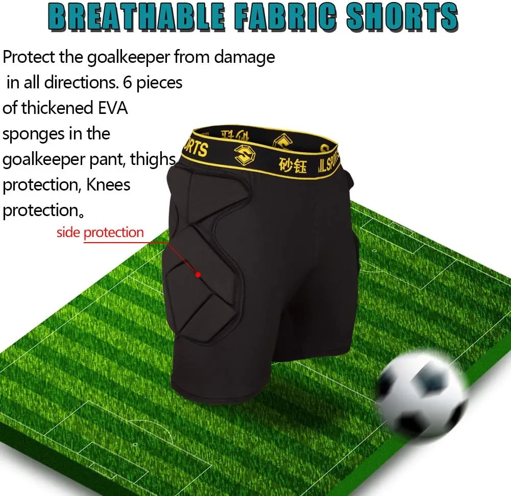 Shinestone Adult Men's Goalkeeper Armor BodyShield Padded Compression Shirt Pants and Short with Sponge Protector