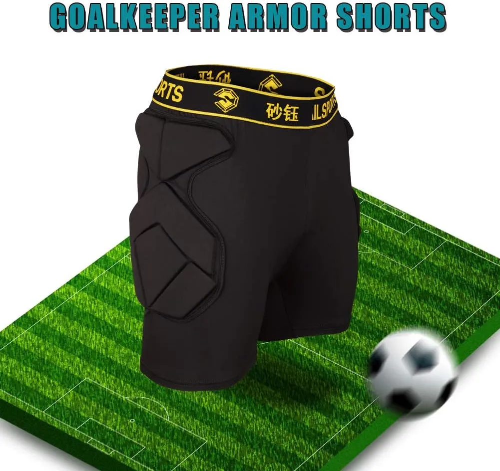 Shinestone Adult Men's Goalkeeper Armor BodyShield Padded Compression Shirt Pants and Short with Sponge Protector