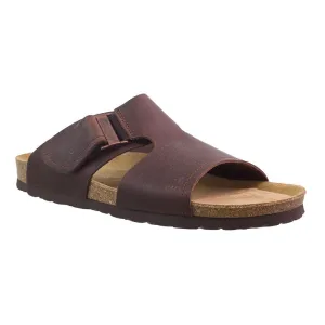 Silver Lining Quentin Coffee Leather Mens Sandals