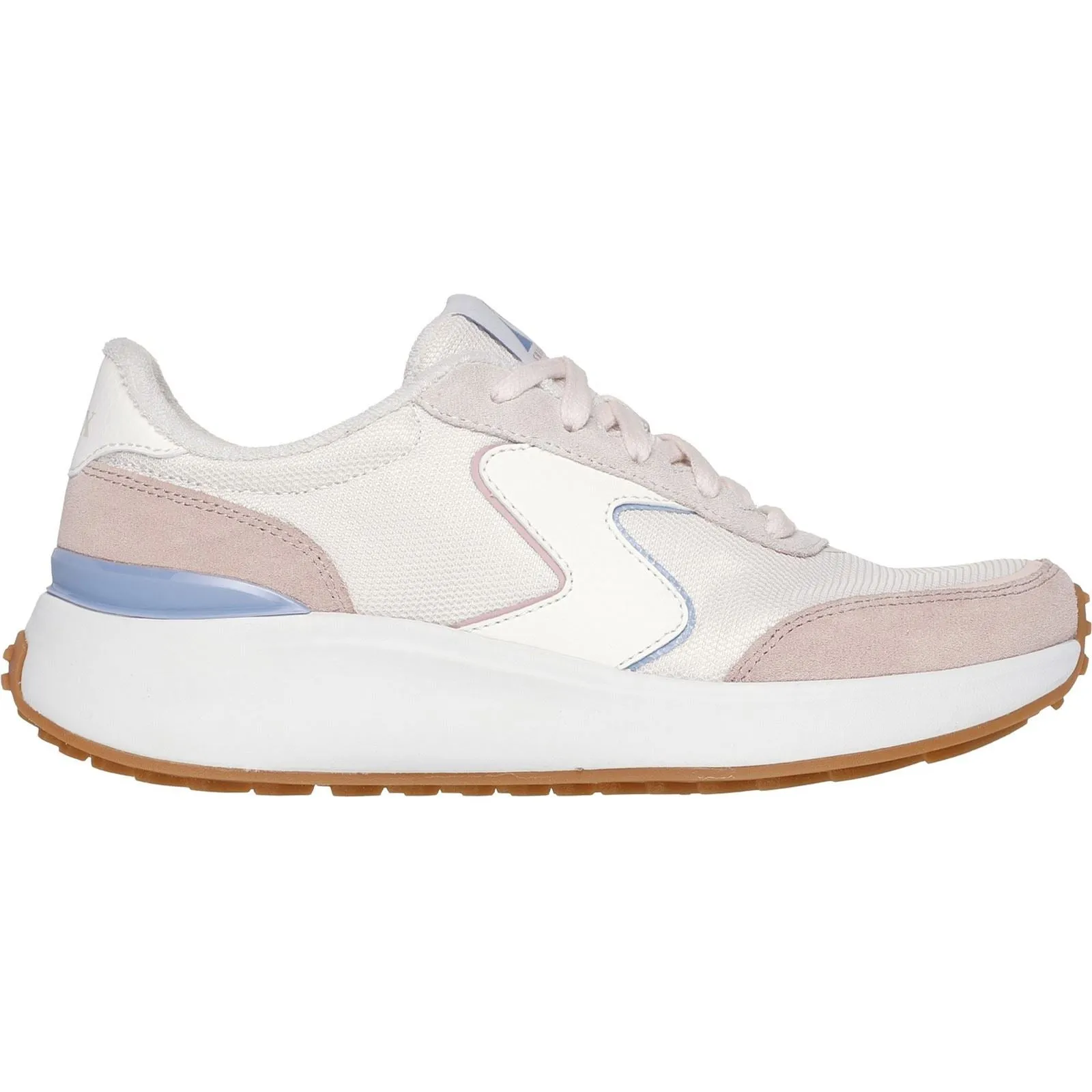 Skechers Women's BLVD Retro Runner Trainer in Light Pink/Purple