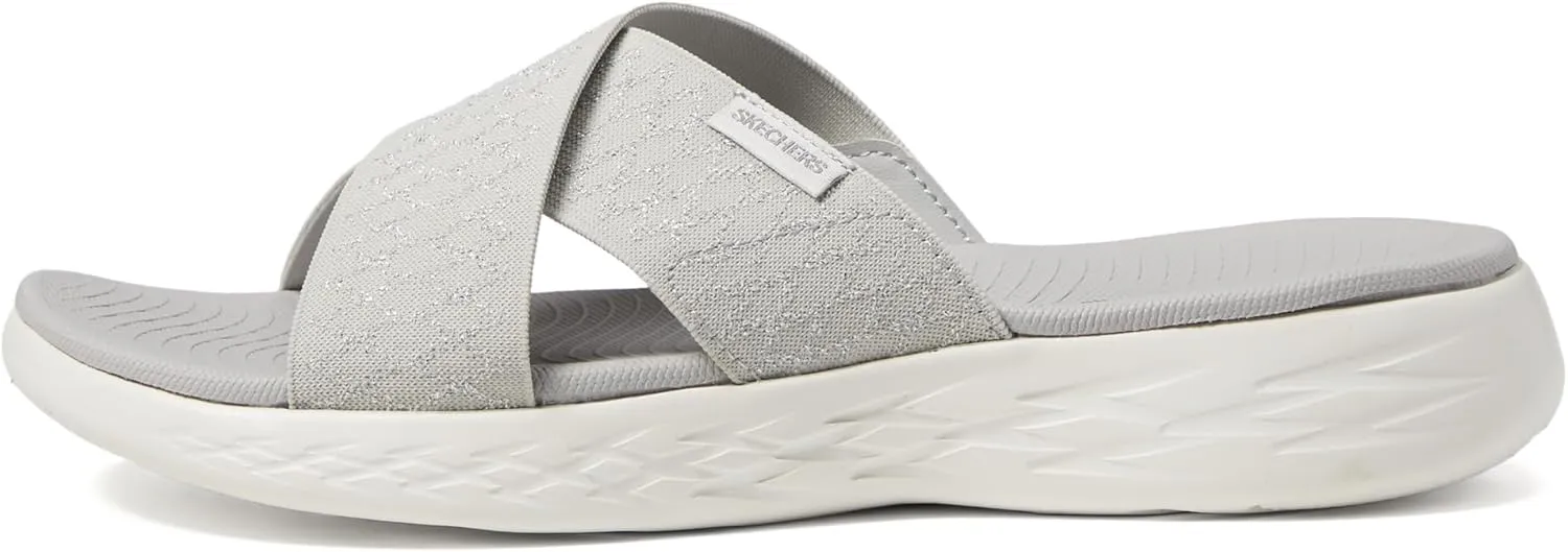 SKECHERS Women's On-The-go 600-Enchanted Slide Sandal