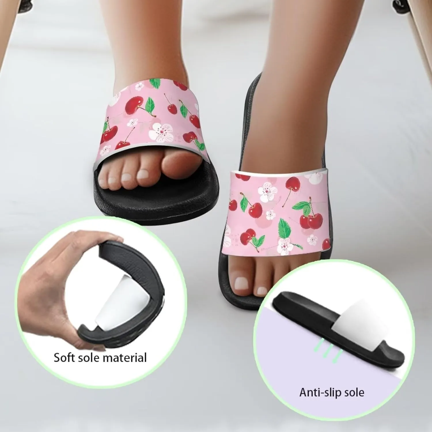 Slides for Boys Girls Quick Drying Kids Slides Sandals Non-Slip