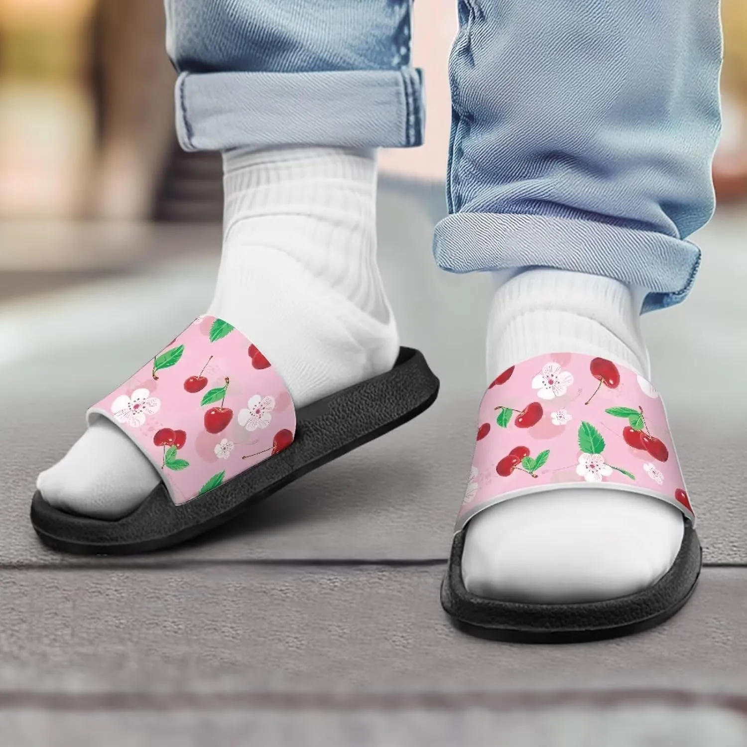 Slides for Boys Girls Quick Drying Kids Slides Sandals Non-Slip