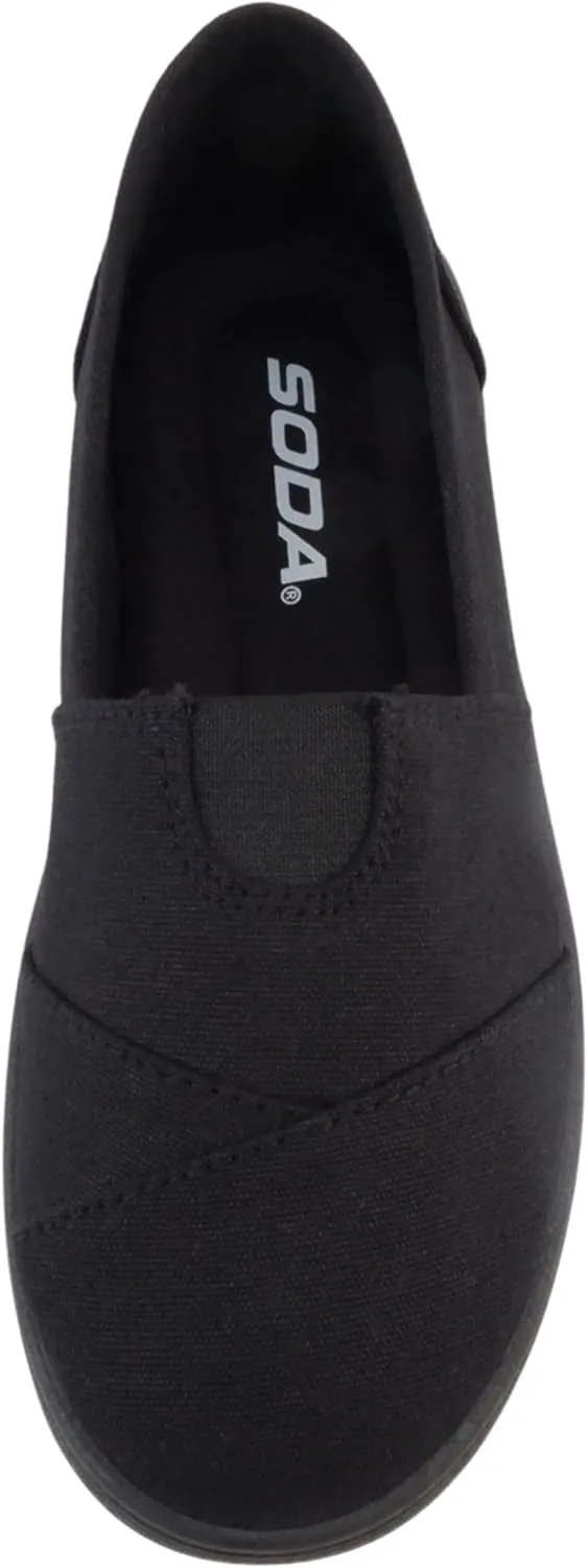 Soda Obji-2 ~ Kids/Girls Round Toe Slip-On Flat Shoes with Padded Insole