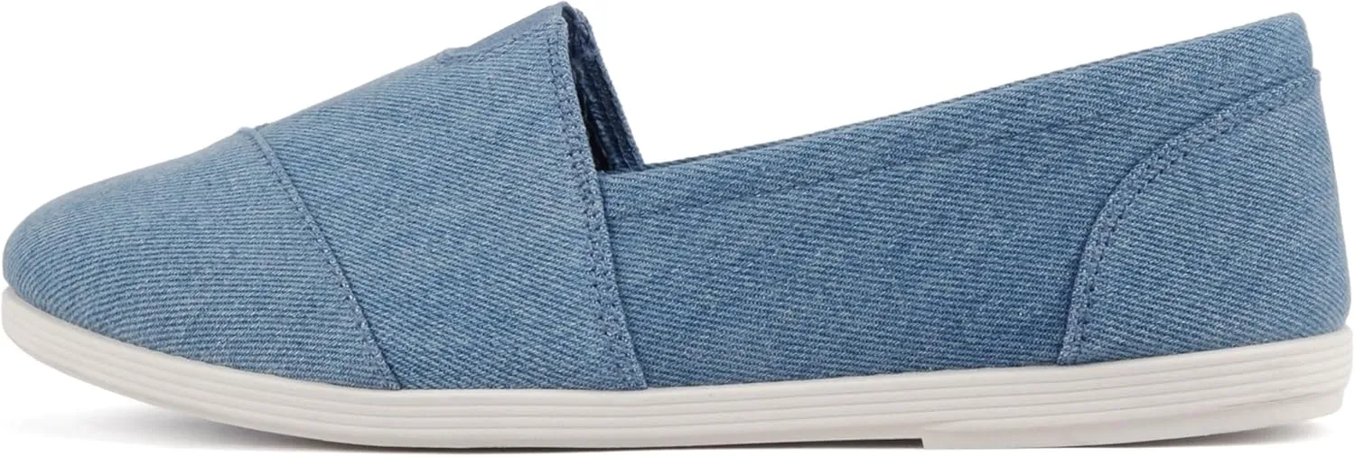Soda Shoes Women's Obji Round Toe Casual Flat with Padded Insole