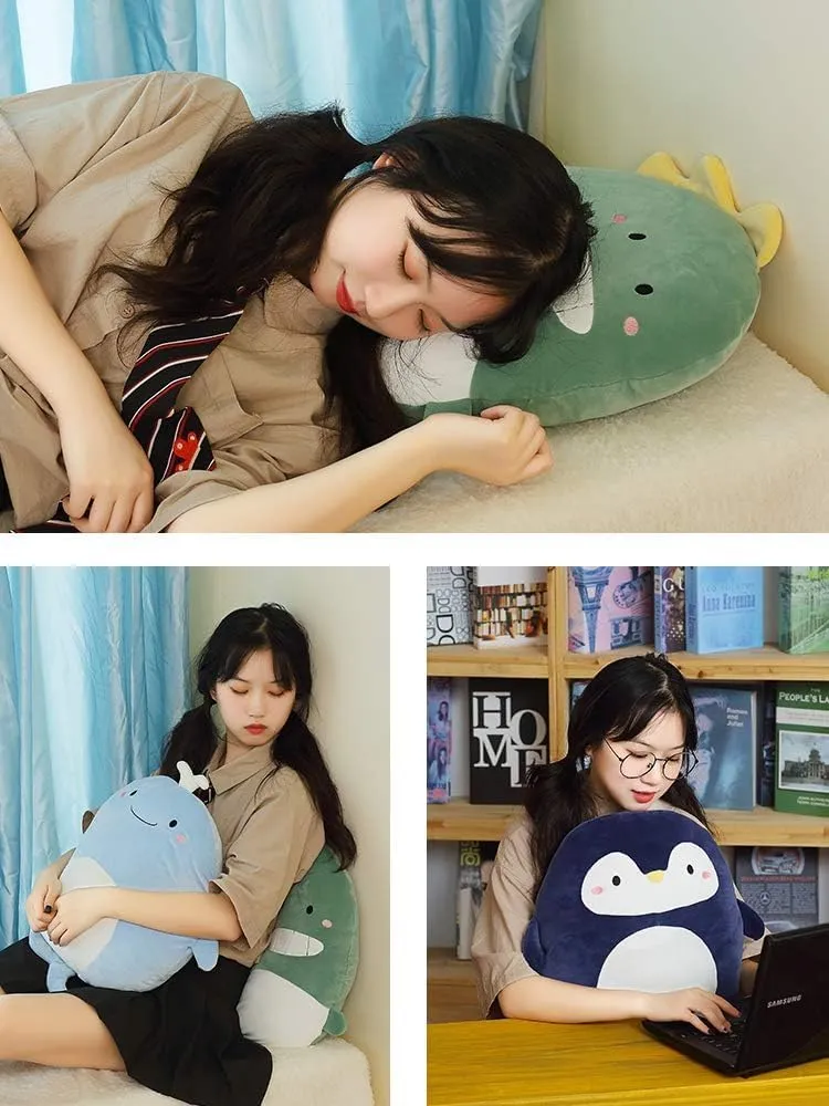 Soft Dinosaur Plush Hugging Pillow Cute Dinosaur Stuffed Animal Plushies Toy Dinosaur Kids Stuffed Animals Dino Plush Toys for Birthday, Valentine, Christmas 12 Inch
