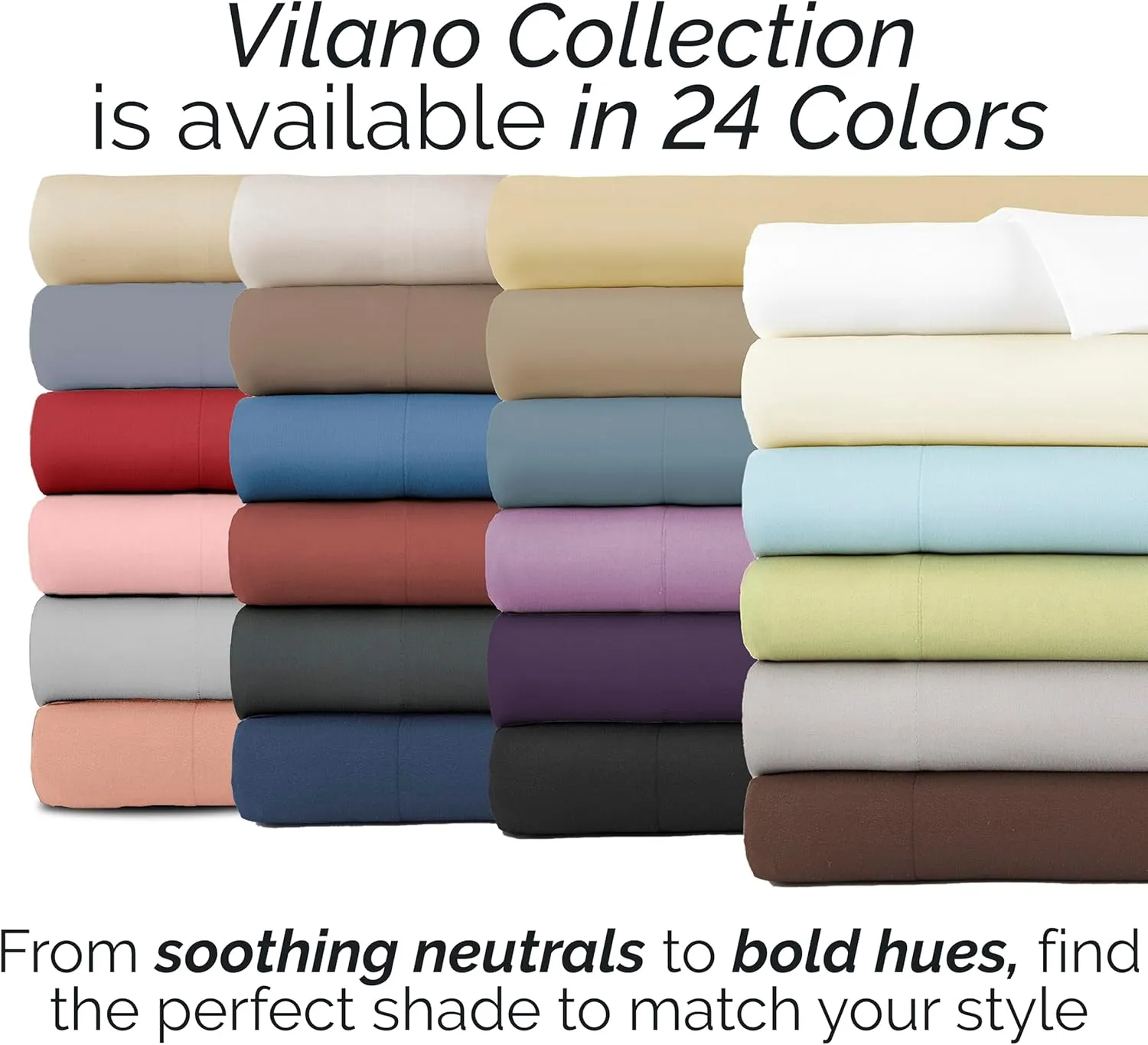 Southshore Fine Living, Inc. Extra Deep Pocket King Sheets Set, 6-Piece Premium Quality, Easy Care Bed Sheets with 21" Deep King Fitted Sheet, Oversized Flat Sheet, 4 Pillowcases, Blush