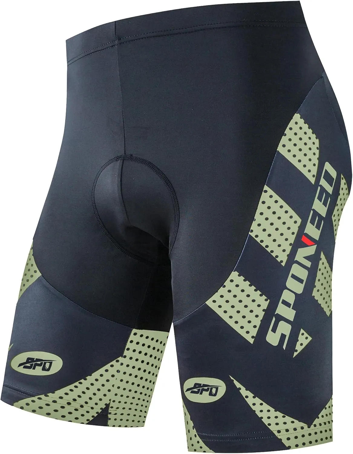 sponeed Men's Cycling Shorts Padded Bicycle Riding Pants Bike Biking Clothes Cycle Wear Tights