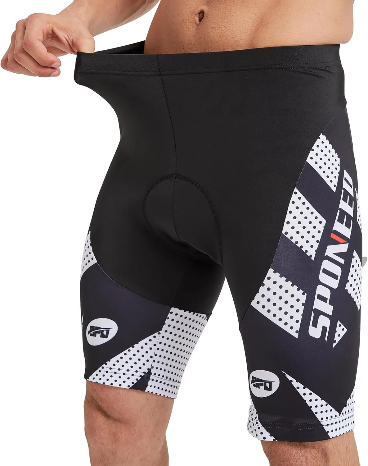sponeed Men's Cycling Shorts Padded Bicycle Riding Pants Bike Biking Clothes Cycle Wear Tights