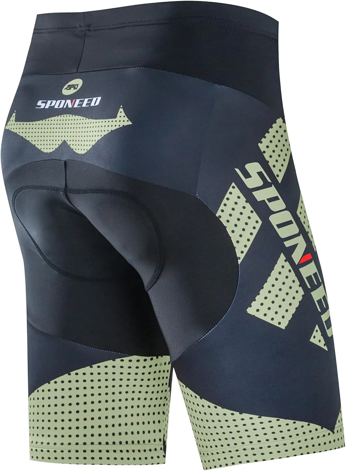 sponeed Men's Cycling Shorts Padded Bicycle Riding Pants Bike Biking Clothes Cycle Wear Tights