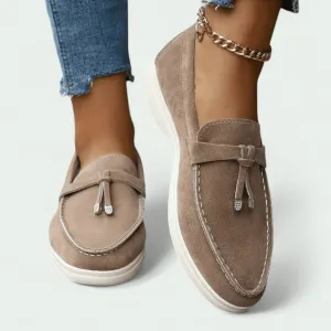 Strazoro | Women's Suede Loafers – Comfortable & Stylish Slip-Ons