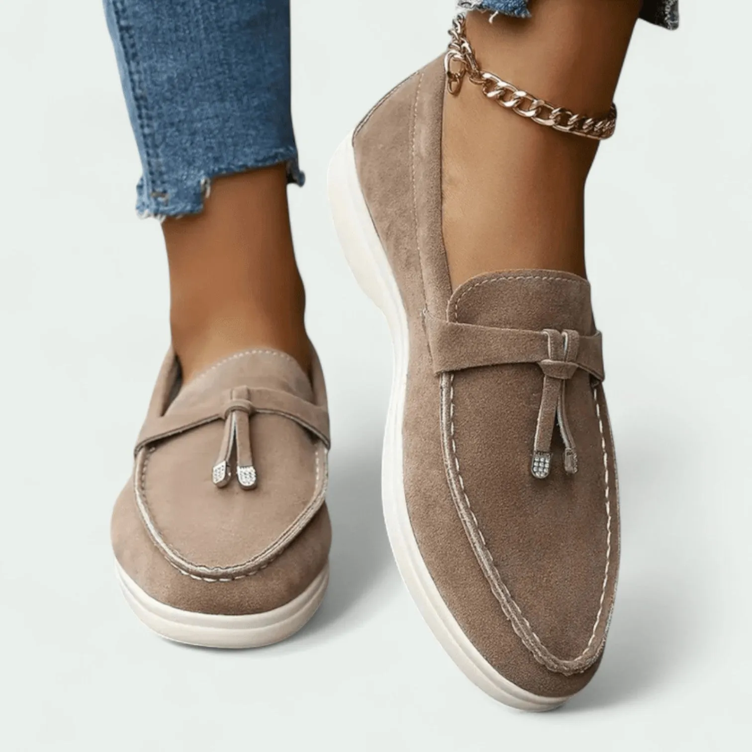 Strazoro | Women's Suede Loafers – Comfortable & Stylish Slip-Ons