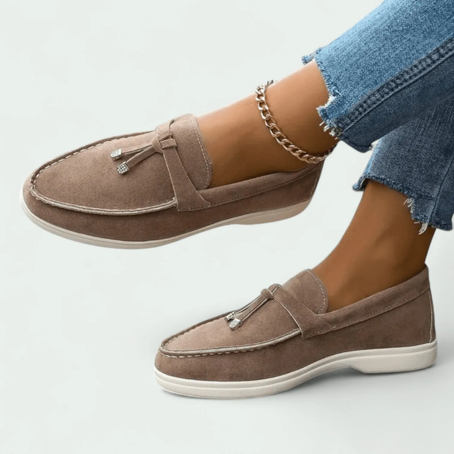 Strazoro | Women's Suede Loafers – Comfortable & Stylish Slip-Ons