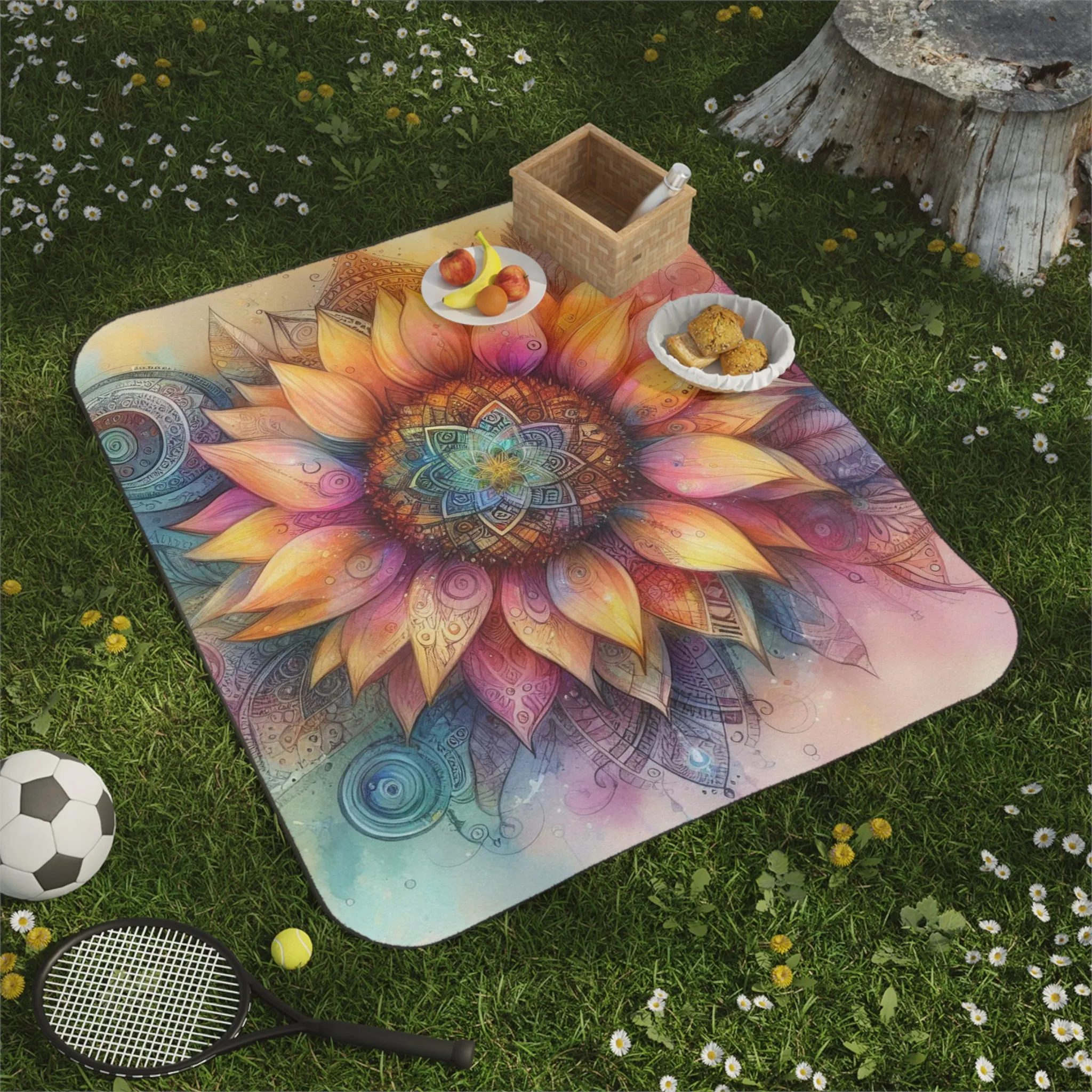 Sunflower Picnic Blanket