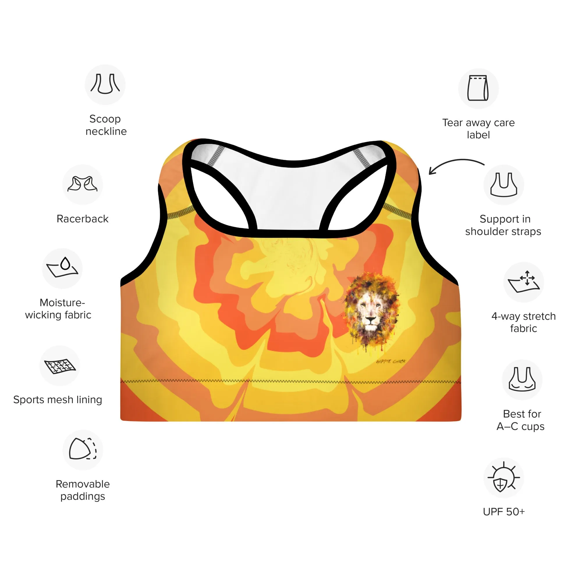 Sunny Flower Sports Bra