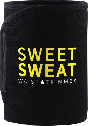 Sweet Sweat Waist Trimmer, by Sports Research - Waist Trainer for Women and Men - Sweatband Body Wrap - Workout Sweatband Belt