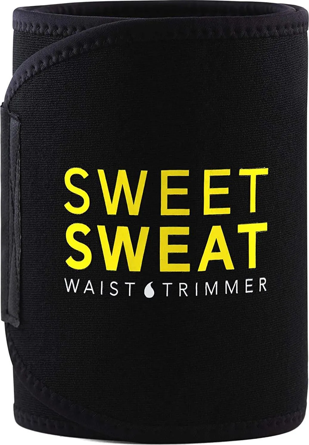 Sweet Sweat Waist Trimmer, by Sports Research - Waist Trainer for Women and Men - Sweatband Body Wrap - Workout Sweatband Belt
