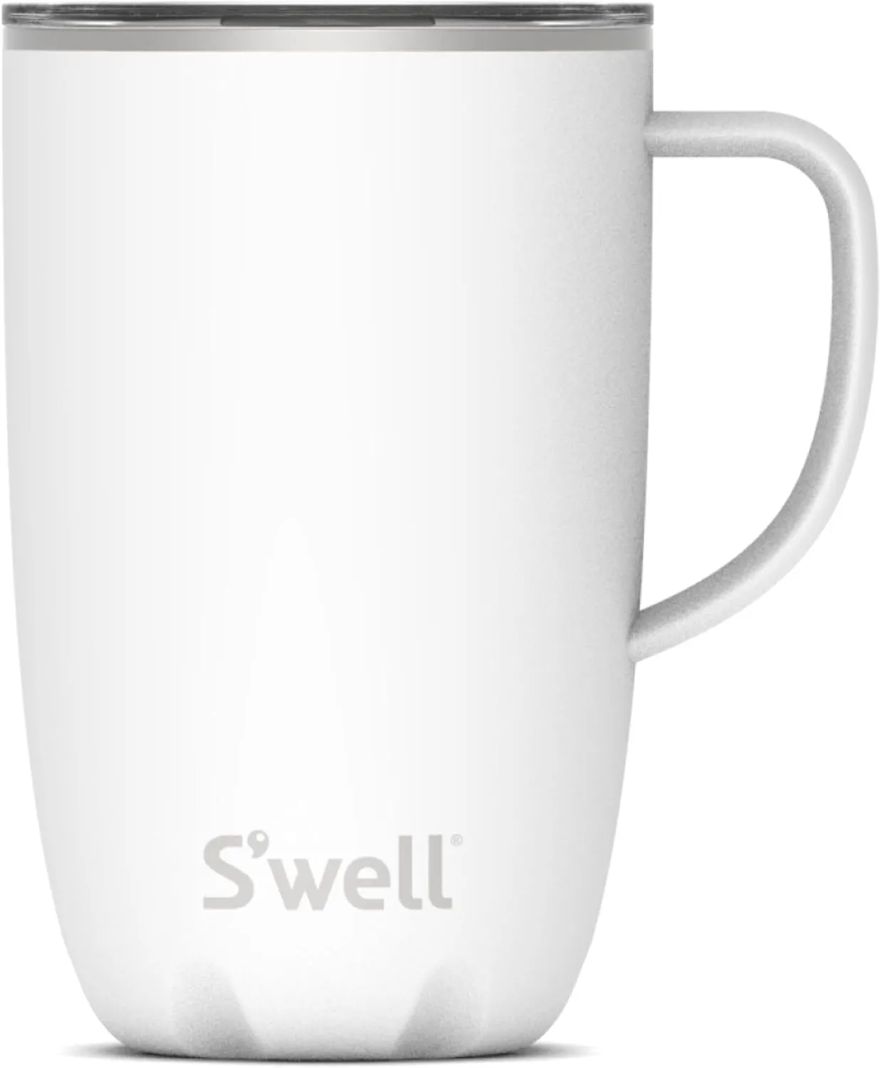 S'well Stainless Steel Mug with Handle, 16oz, Angel Food, Triple Layered Vacuum Insulated Containers Keeps Drinks Cold for 10 Hours and Hot for 3, BPA Free
