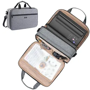 Tattoo Carrying Case-Tattoo Supplies Organizer-Tattoo Kit Case -Tattoo Supplies Carrying Bag for Tattoo Stencil Printer, Tattoo Ink, Tattoo Equipment, Tatoo Pens X-Large Grey (BAG ONLY)