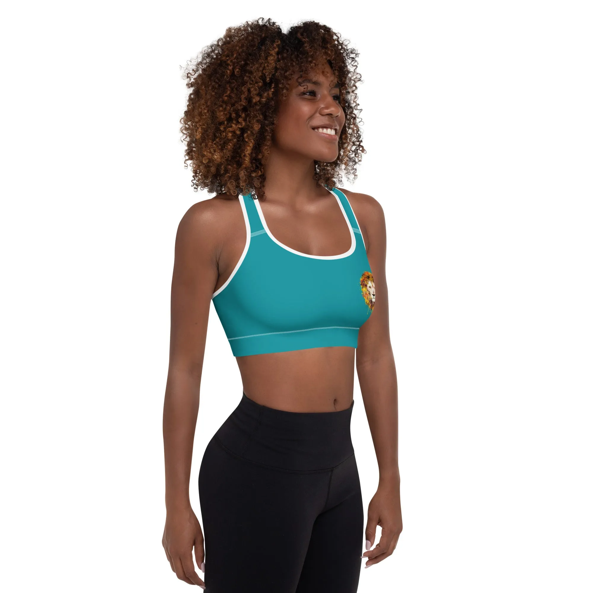 Teal Sports Bra