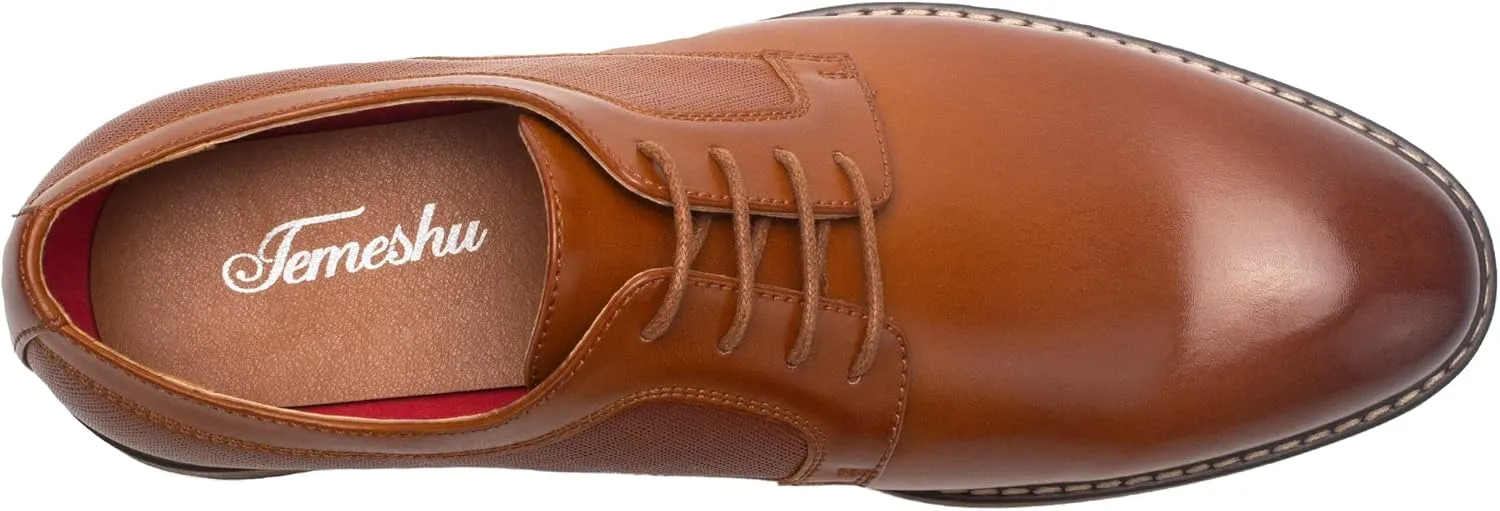 Temeshu Men's Dress Shoes Casual Oxford Shoes Business Formal Shoes