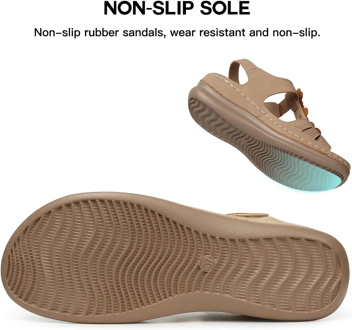 TEMOFON Wedge Sandals for Women Comfortable: Open Toe Sandals with Low Wedges - Dressy Summer Casual Sandals - Flat Comfy Walking Sandals
