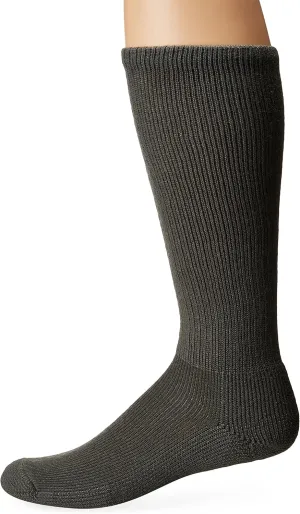 Thorlos Unisex MS Anti-Fatigue Thick Padded Over the Calf Sock, Foilage Green, Large