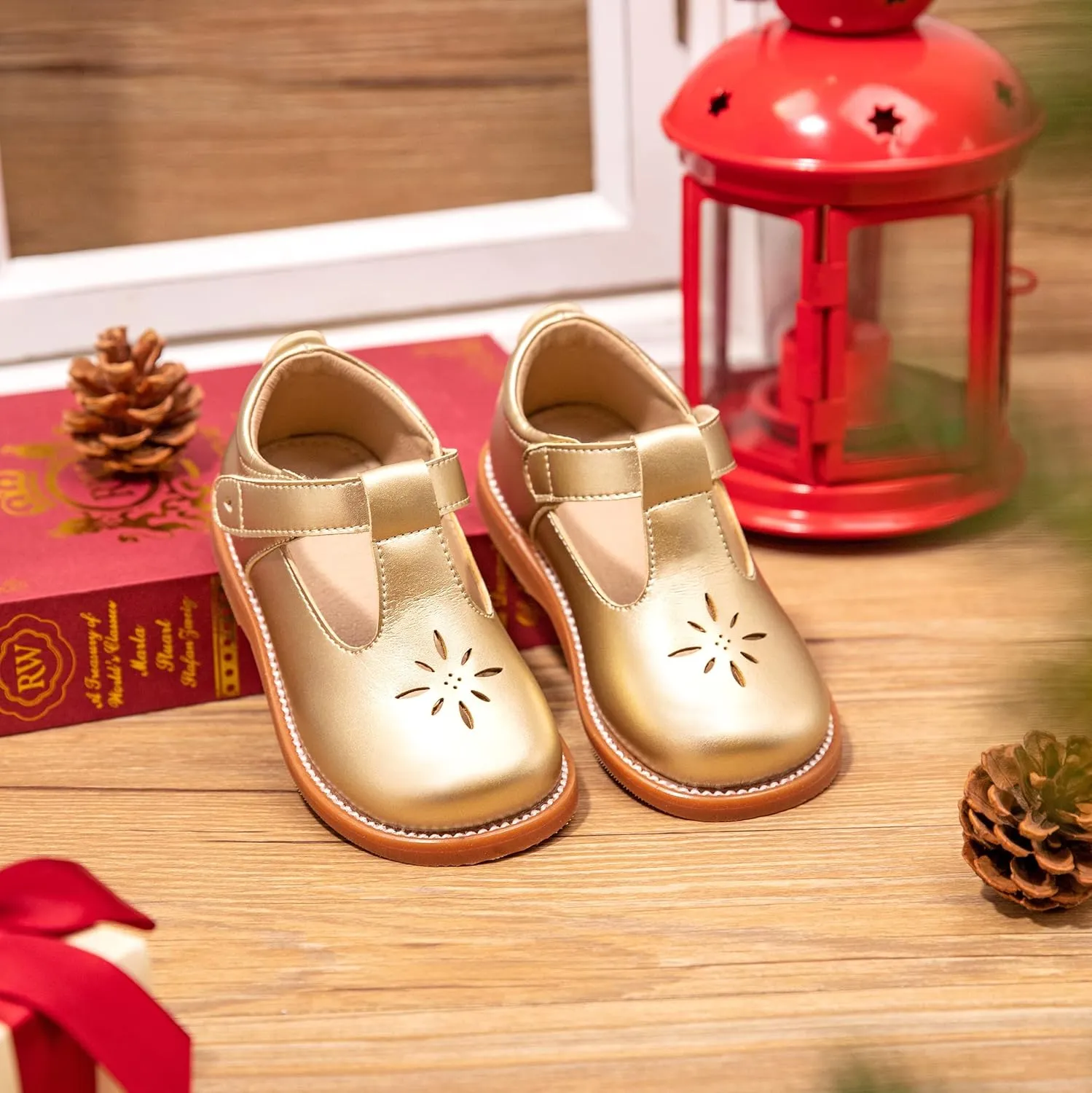 Todder Little Girls Oxford Shoes Mary Jane T-Strap School Uniform Party Dress Flat Shoes
