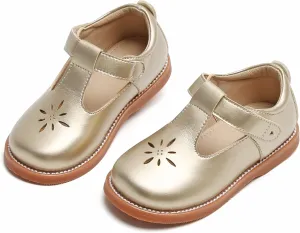 Todder Little Girls Oxford Shoes Mary Jane T-Strap School Uniform Party Dress Flat Shoes