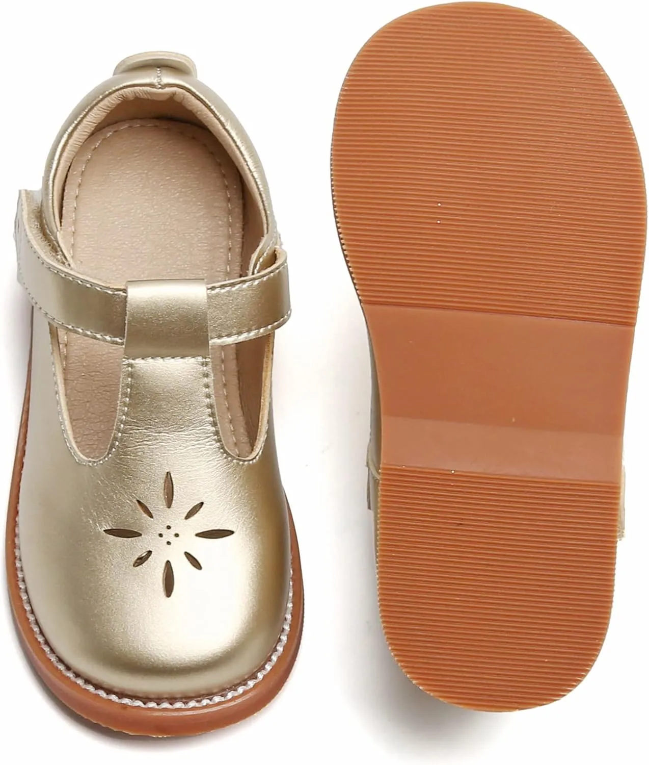 Todder Little Girls Oxford Shoes Mary Jane T-Strap School Uniform Party Dress Flat Shoes