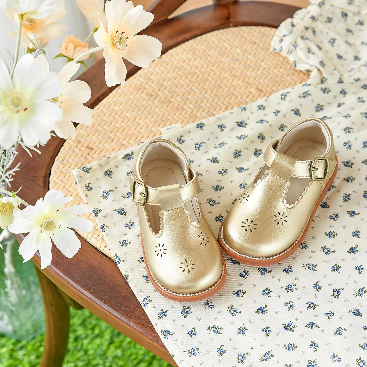 Toddler Girl Mary Jane Dress Shoes-Little Girl School Uniform Shoes for Wedding Party