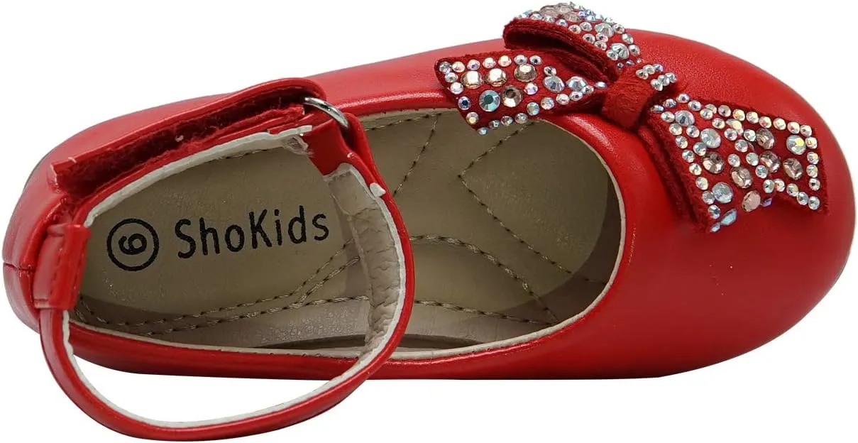 Toddler/Little Kid Girl's Ballet Flat Ankle Strap Shoes Party Dress Shoes