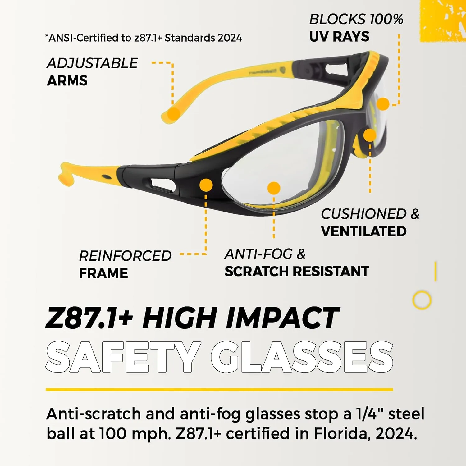 TradeSmart All-in-One Shooting Ear Protection - Comfort  NRR 28 Earmuffs, Glasses & Earplugs   Carry Case