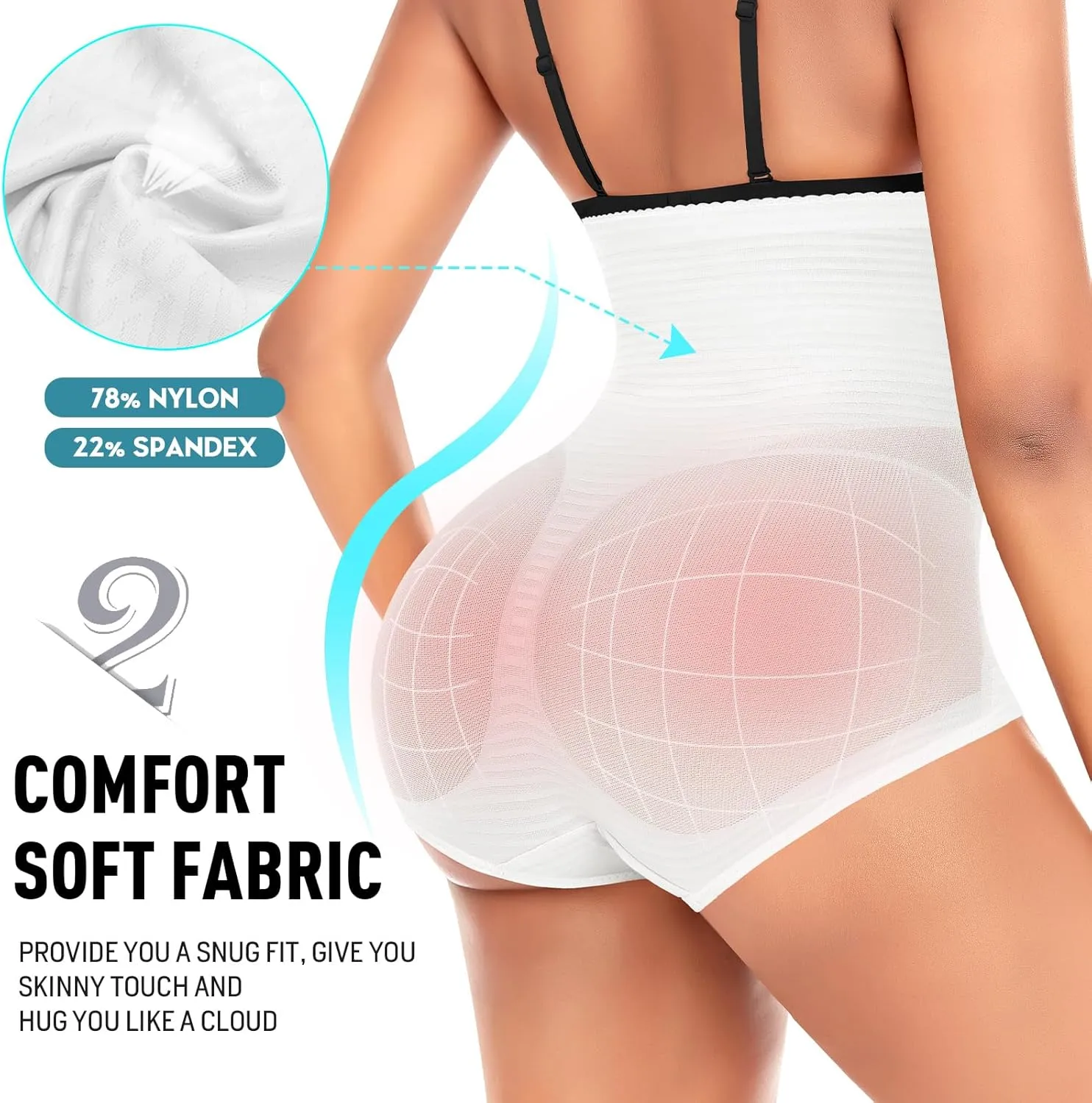 Tummy Control Shapewear Panties for Women High Waist Cincher Shaping Underwear Body Shaper Panty Girdle