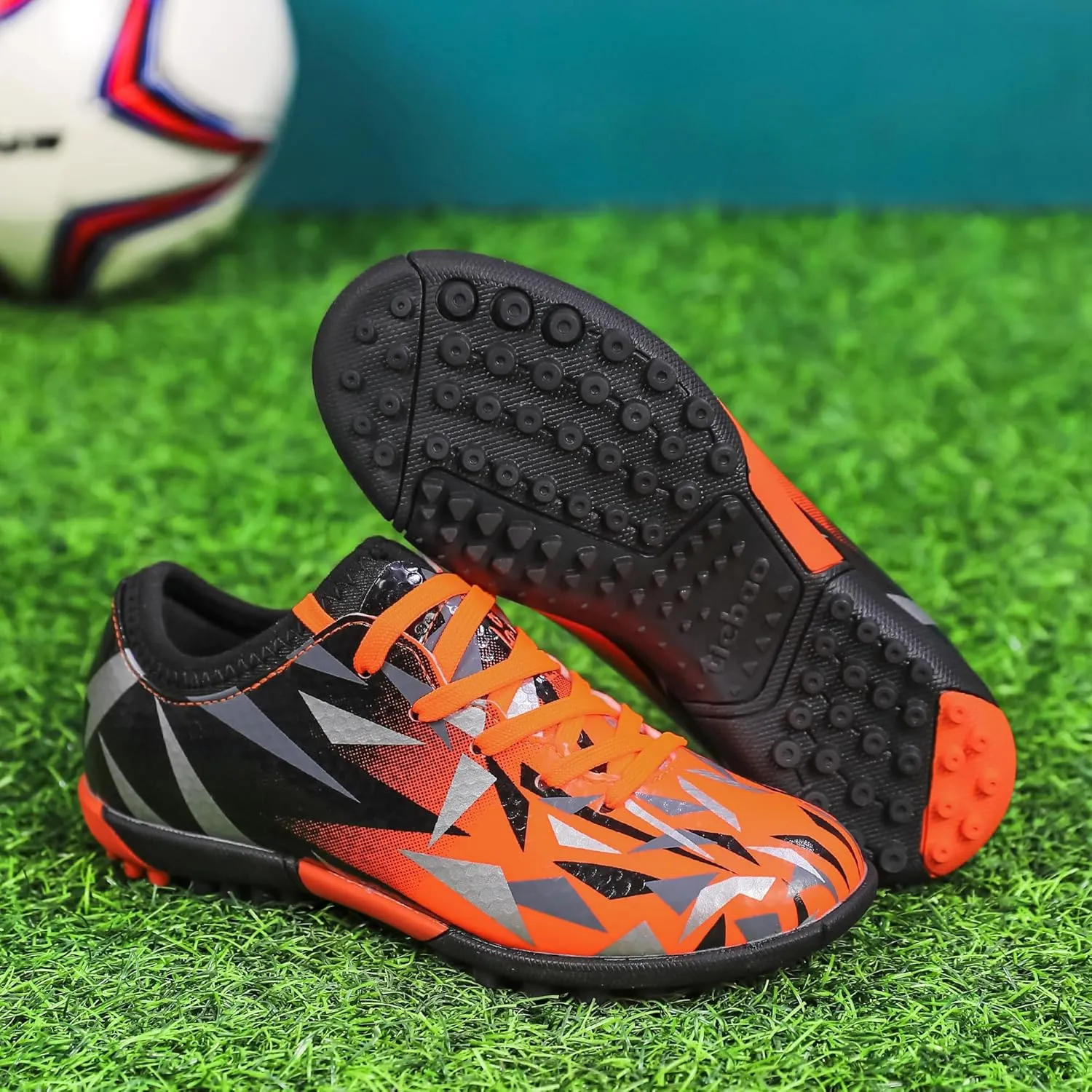 Turf Soccer Cleats Little Kids Big Kids Indoor TF Soccer Shoes Outdoor for Boys Girls