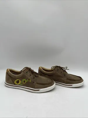 Twisted X Women’s Kicks Shoes Brown Size 7.5M - Very Good