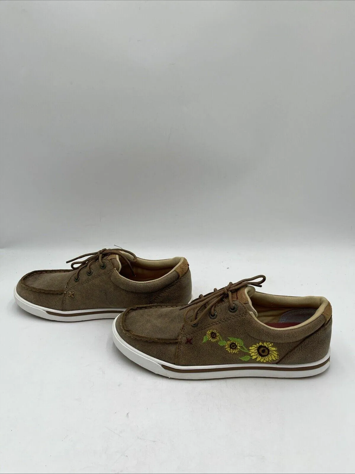 Twisted X Women’s Kicks Shoes Brown Size 7.5M - Very Good