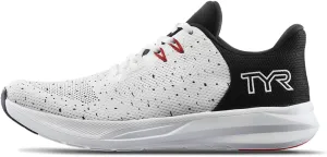 TYR Unisex Techknit RNR-1 Trainer Running Shoes Sneaker, White/Black, 14 US Men