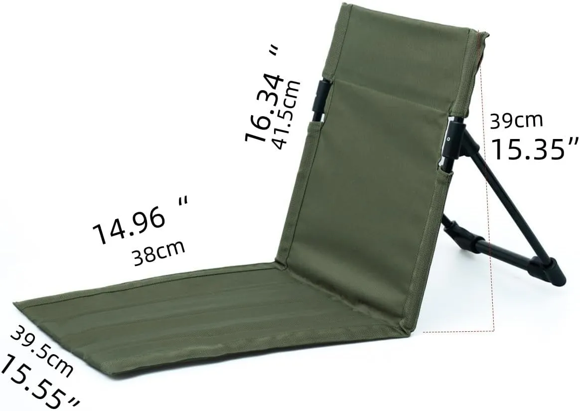 Ultra-Lightweight Outdoor Folding Chair Portable Outdoor Chair 1.2lb (Brown)