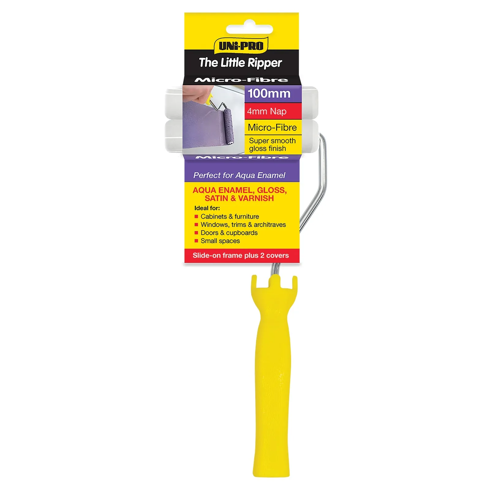 UNi-Pro MICROFIBRE ROLLER SET 100mm/4mm nap