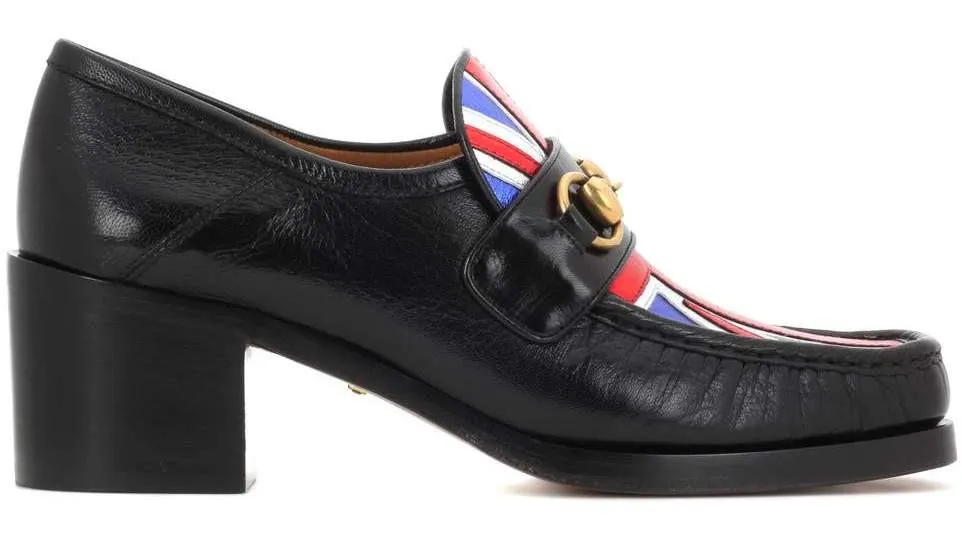 Union Jack Horsebit Leather Loafers - British Flag