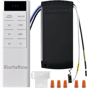 Universal Ceiling Fan Remote Control Kit, 3 Speed Timing Remote,Fan lamp, for Hunter/Harbor Breeze/Westinghouse/Honeywell/Other Brand, Replacement Parts