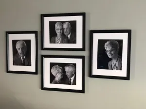 US Made Slide-in Aluminum Picture Frames (Black- Long Side Open, 8.5 x 11)